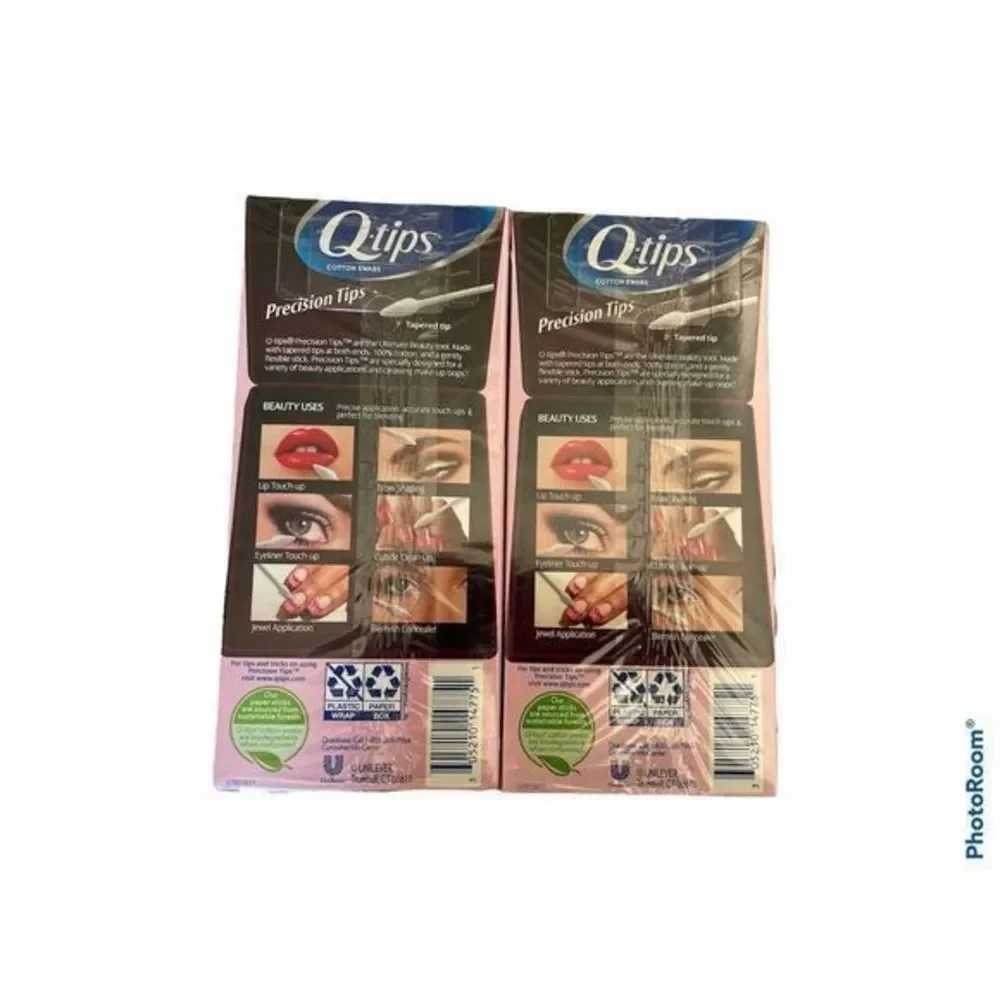 2-Pk Q-Tips Cotton‎ Swabs Precision Tip 170 Count New, Sealed qtips